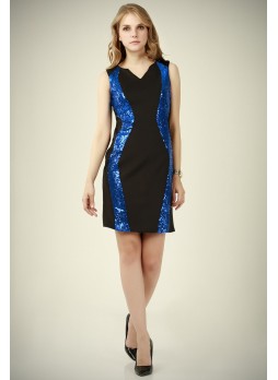 PAYET GARNİLİ ELBİSE – SAKS